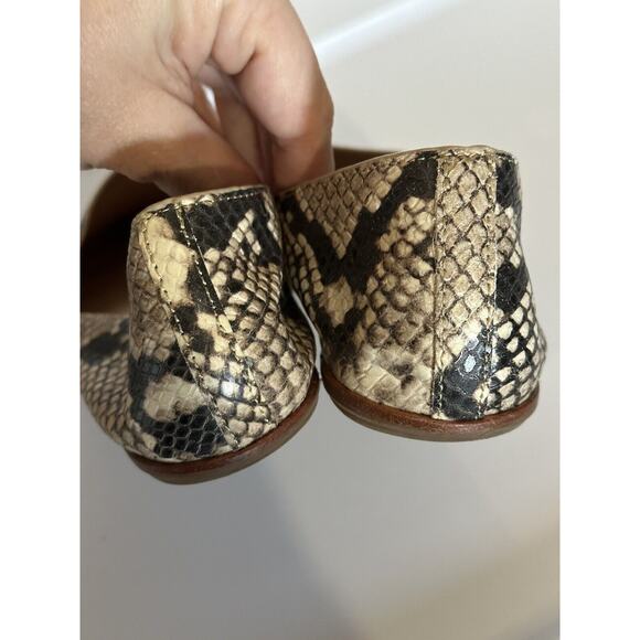 ALDO Blanchette Flats Pointed toe Loafer Snake Print Women’s Size 6 36 - Picture 8 of 10
